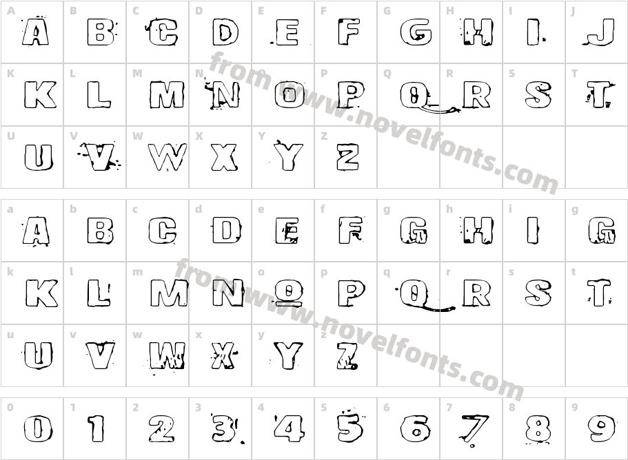 Drop!Character Map