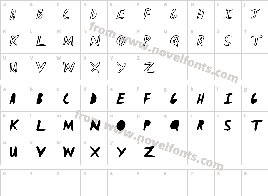 ZombieChecklistAlphaCharacter Map