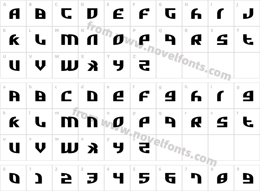 Zone Rider Ultra ExpandedCharacter Map