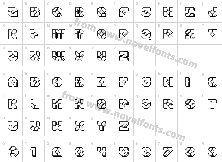 Zoom Runner EngravedCharacter Map