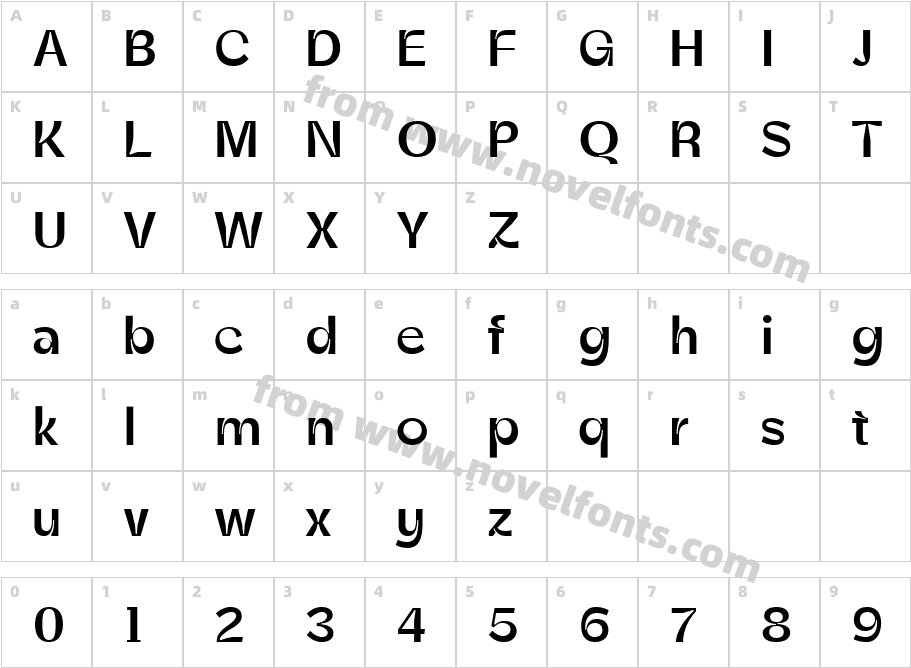 Zt Shago MediumCharacter Map