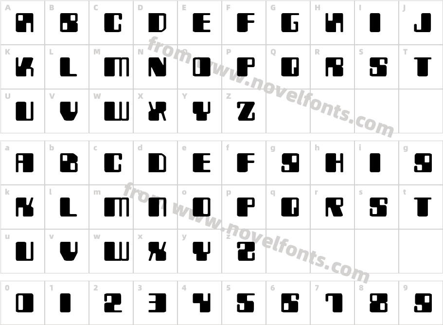 Zyborgs ExpandedCharacter Map