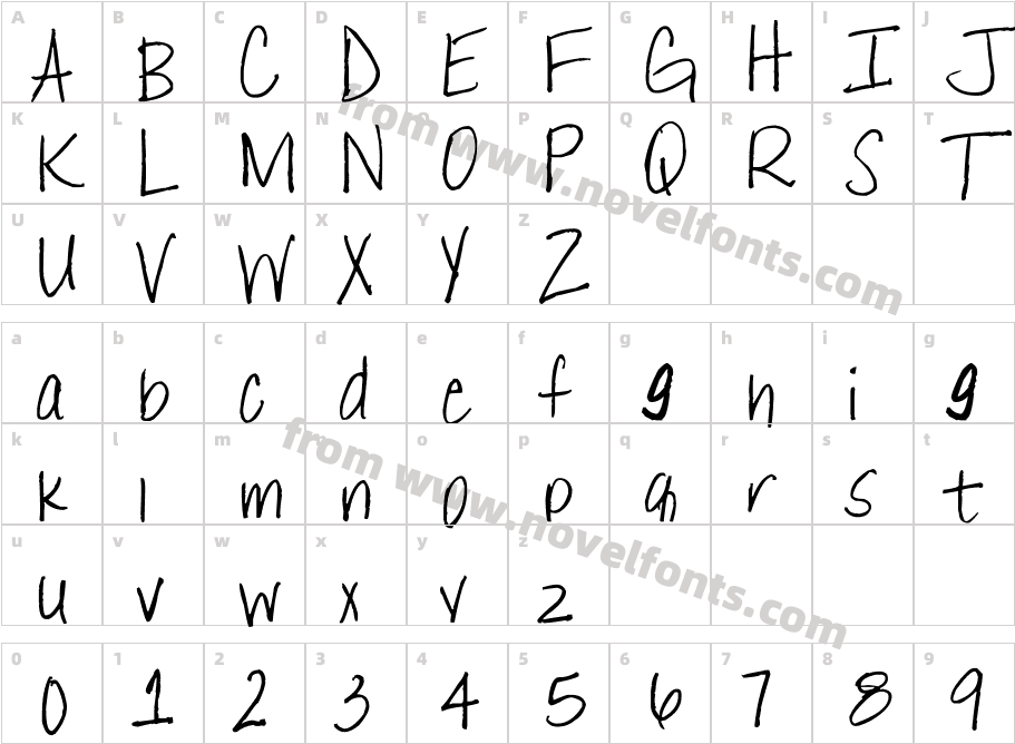 _WestCoast_Character Map