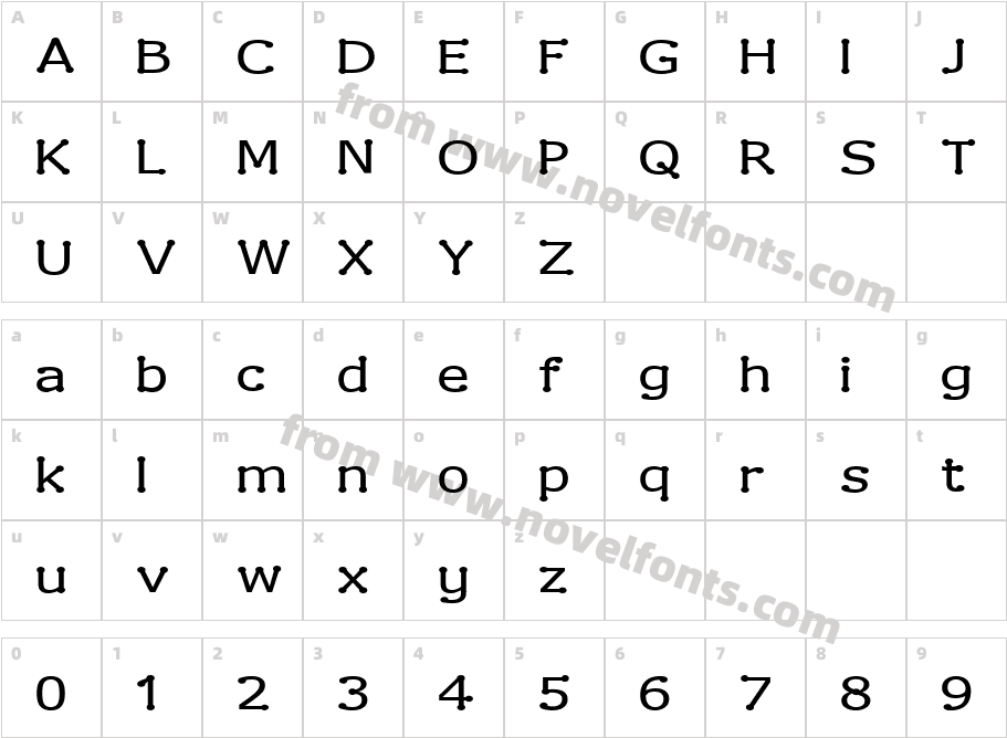 DrummonCharacter Map