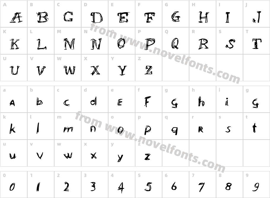 aBrACaDabRAHOcUsSPoKuzCharacter Map