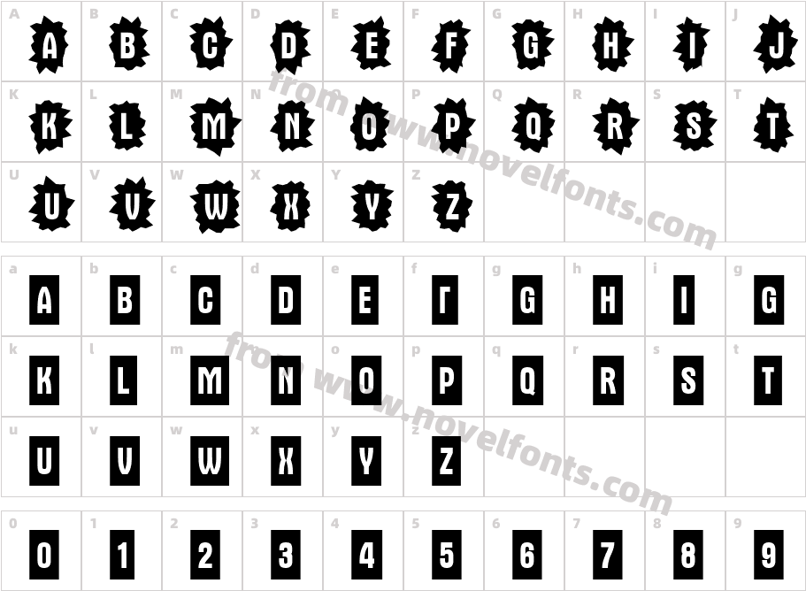 a_AlternaCmDc4CbCharacter Map