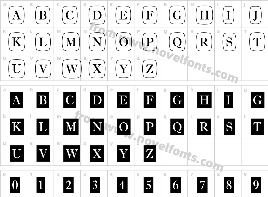 a_AntiqueTrdCmDc1CbCharacter Map