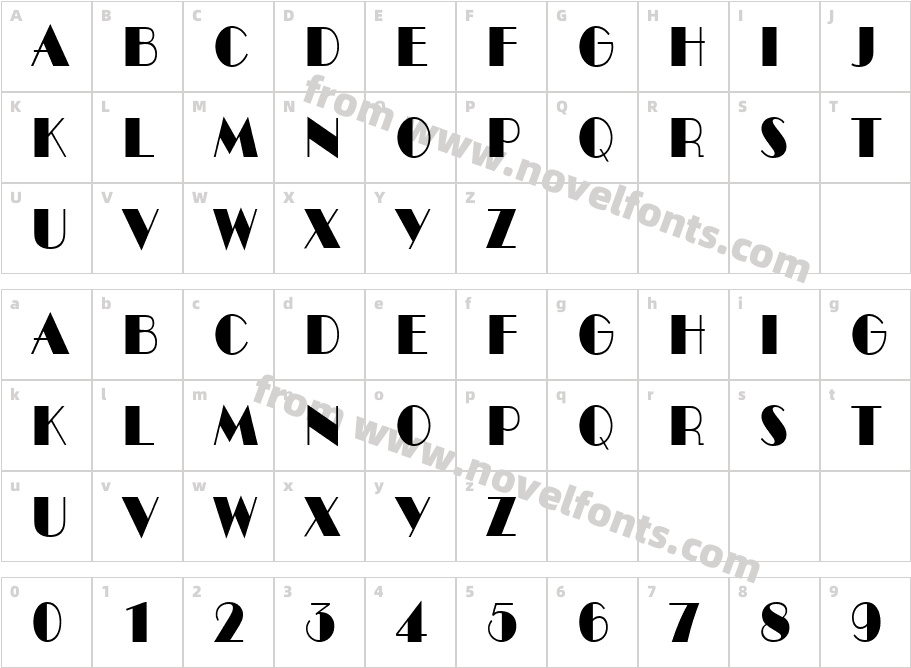 a_BentTitulNrCharacter Map