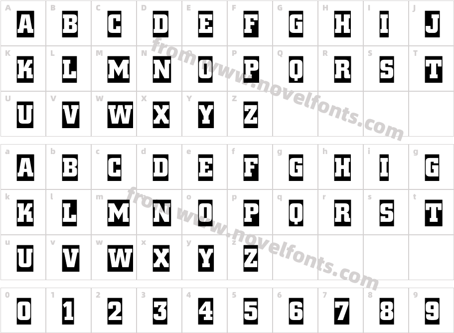 a_CityNovaTitulCm BoldCharacter Map