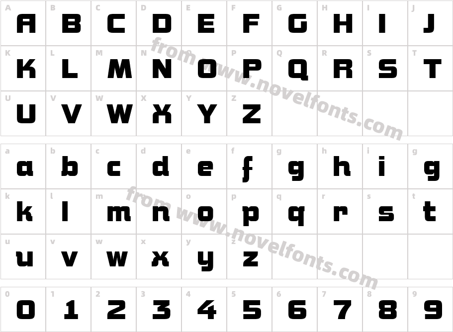 a_Concepto BoldCharacter Map