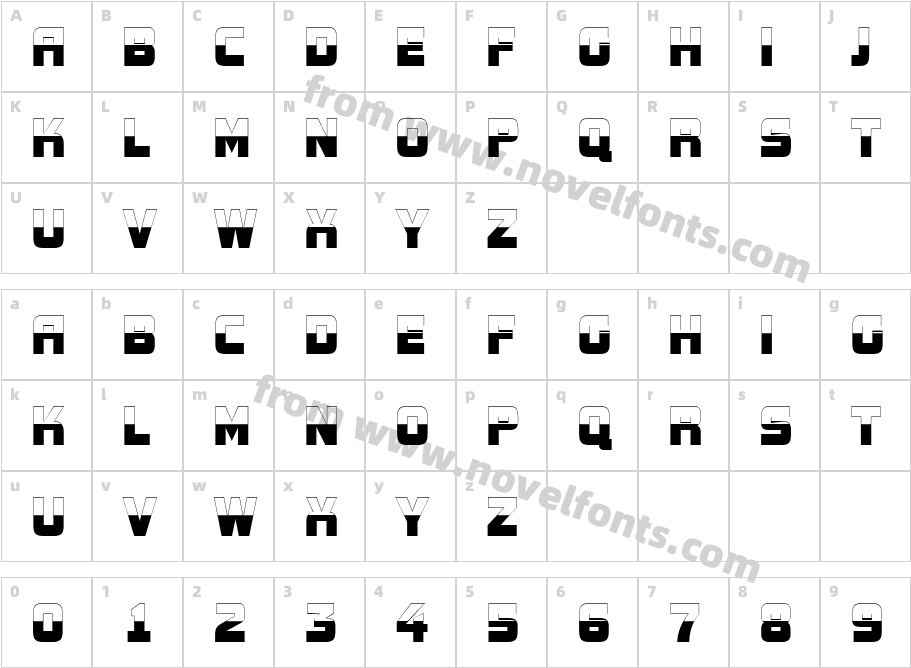 a_ConceptoTitulNrB&WCharacter Map