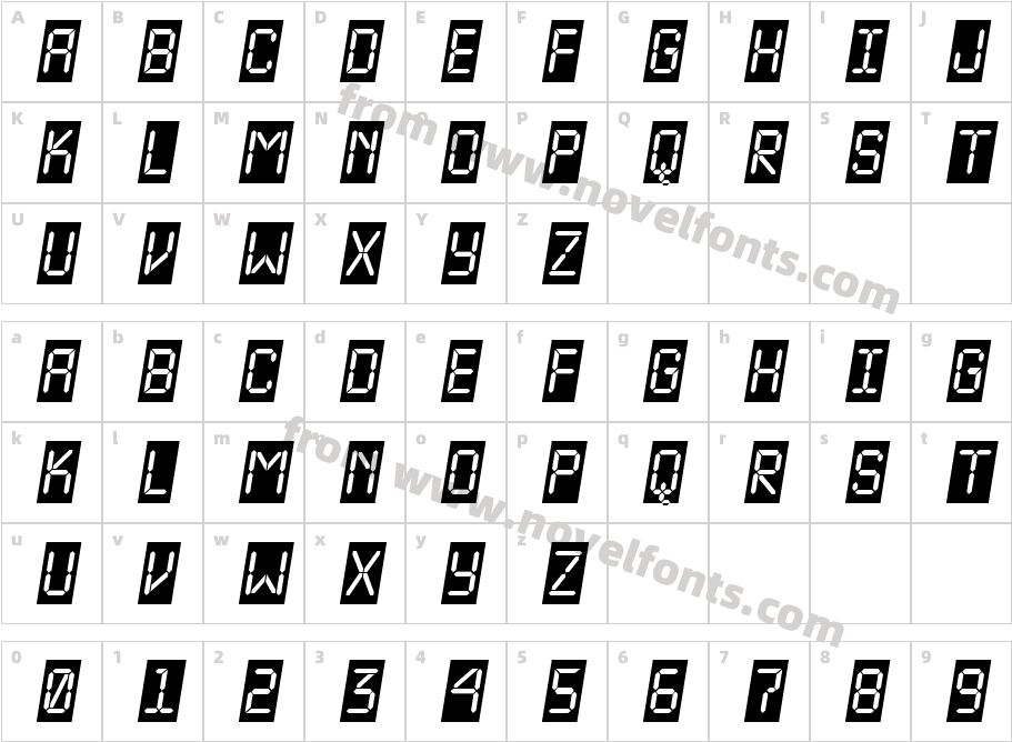 a_LCDNovaCmOblCharacter Map