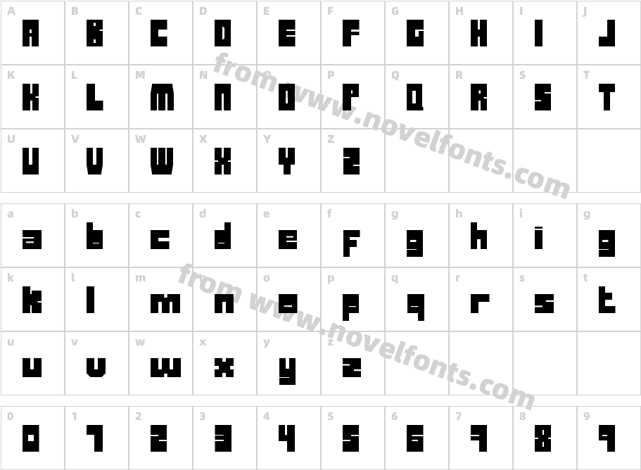 Duck-esaCharacter Map