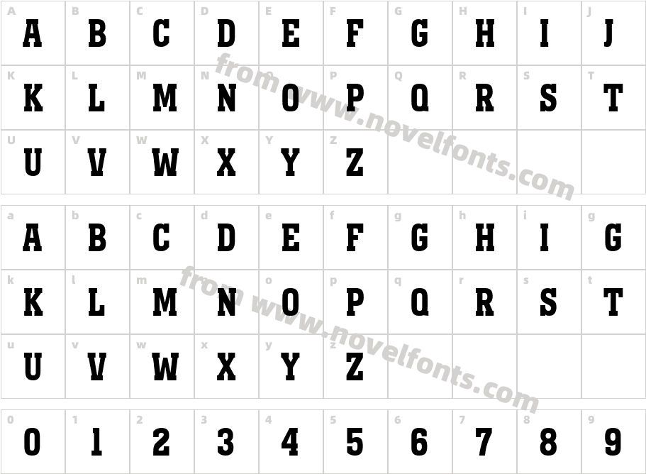 a_MonumentoTitulNr BoldCharacter Map