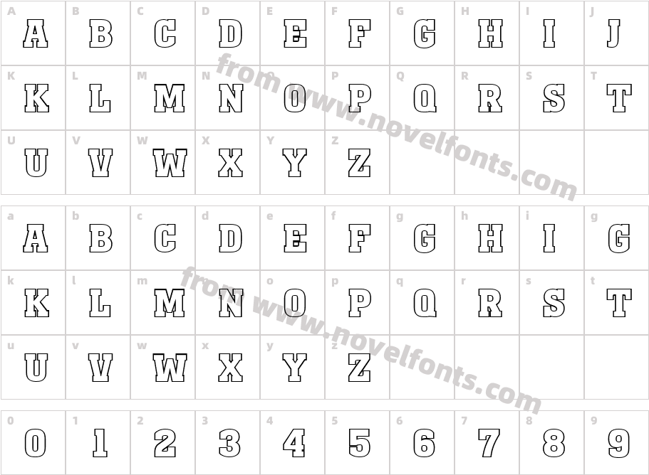 a_MonumentoTitulOtl BoldCharacter Map