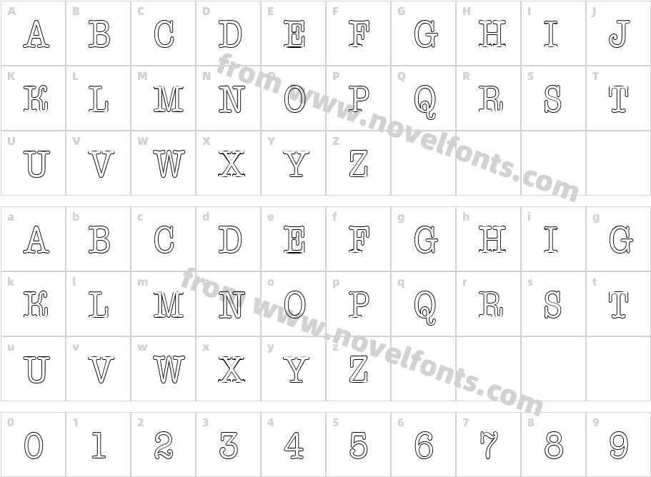 a_OldTyperTitulNrOtlCharacter Map