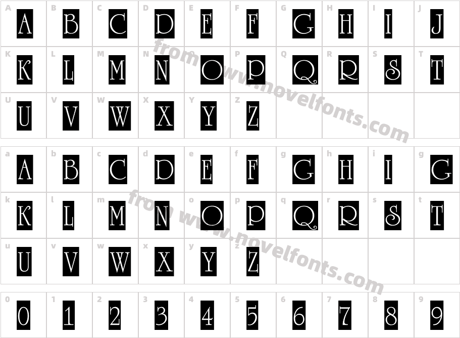 a_RomanusTitulCmCharacter Map