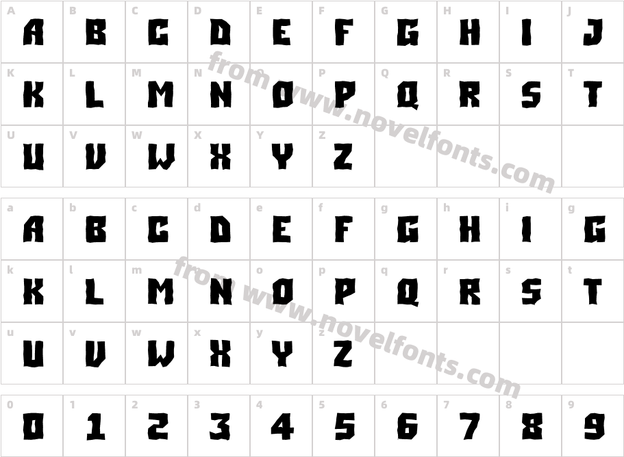 a_SimplerBrk BoldCharacter Map