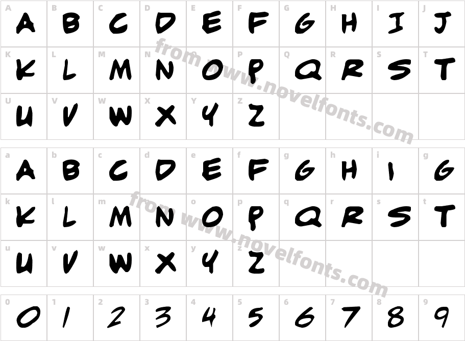 adam warren 0.2Character Map