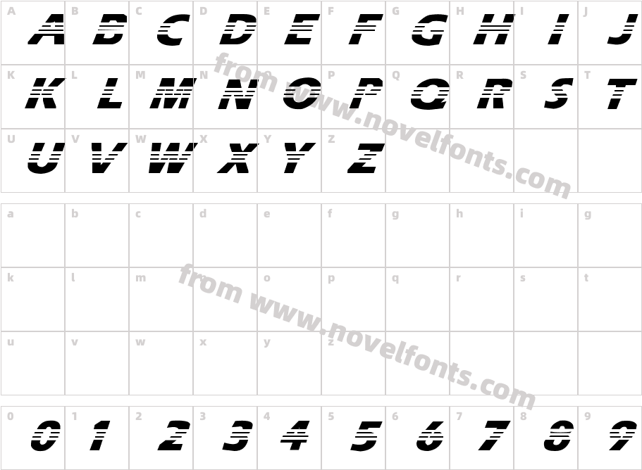 adisportCharacter Map