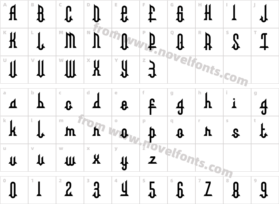 albarokahCharacter Map