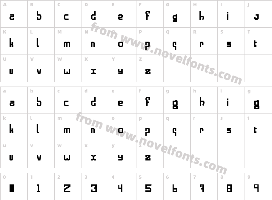 alphaboldCharacter Map