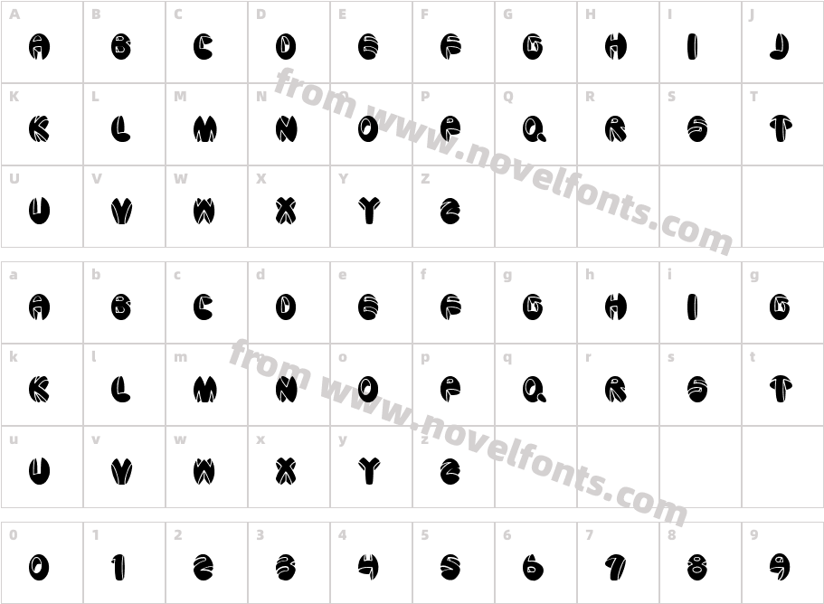 aragon solidCharacter Map