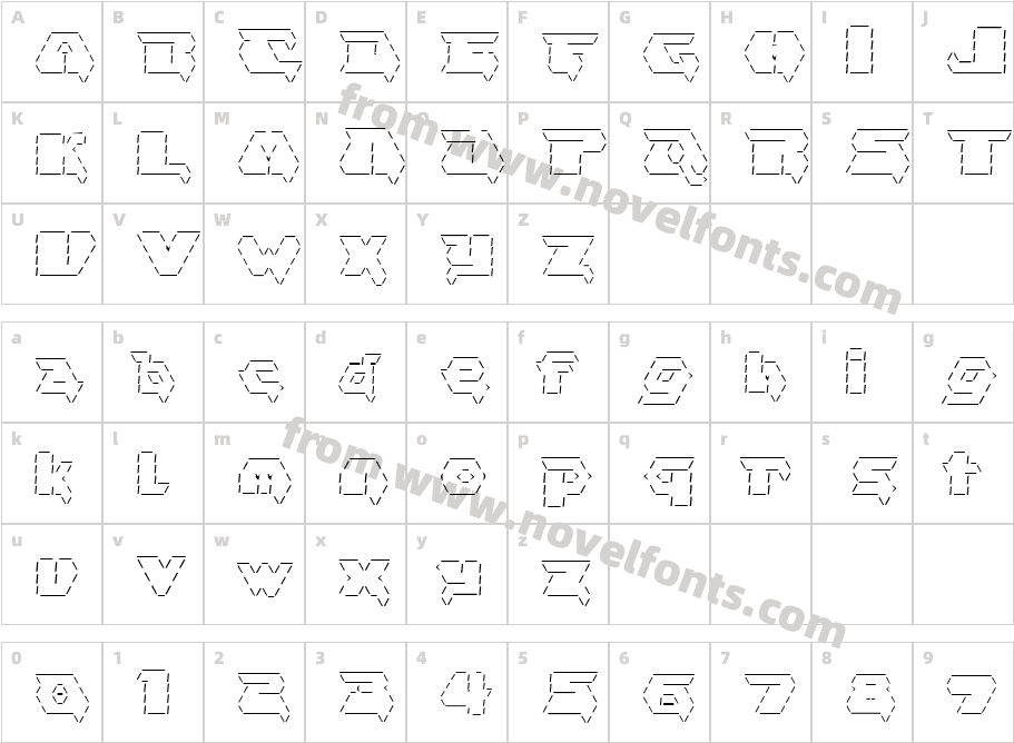 asciidCharacter Map