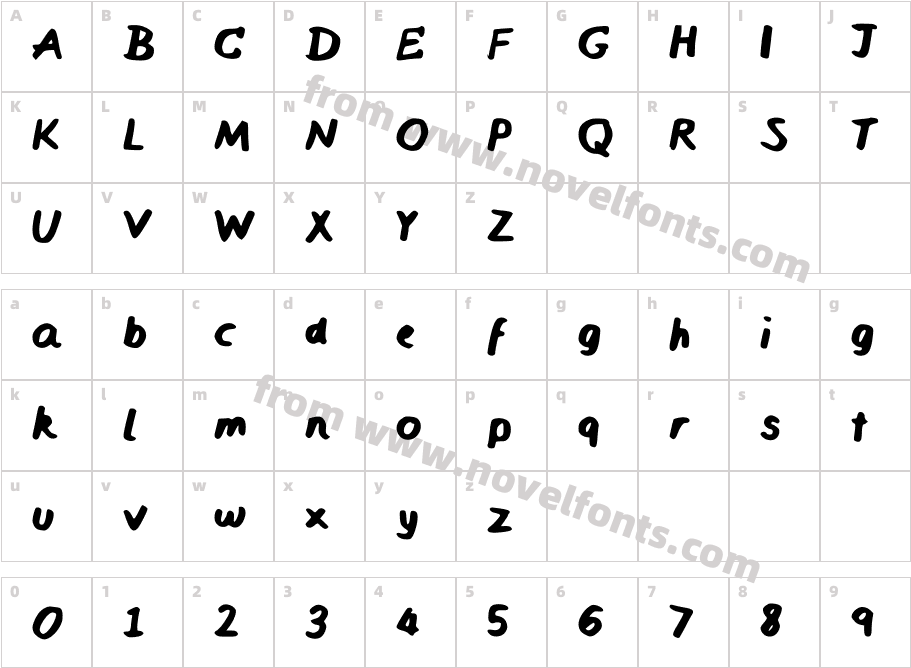 azauraCharacter Map