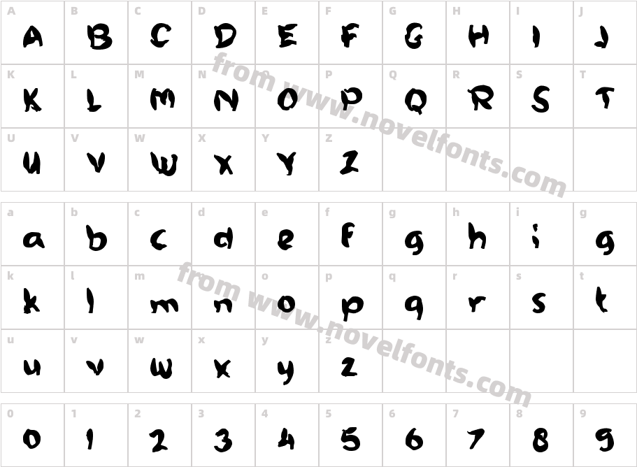 bBekicotCharacter Map