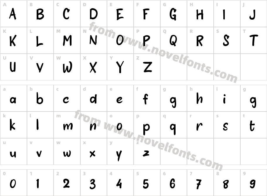 bBlusukanCharacter Map