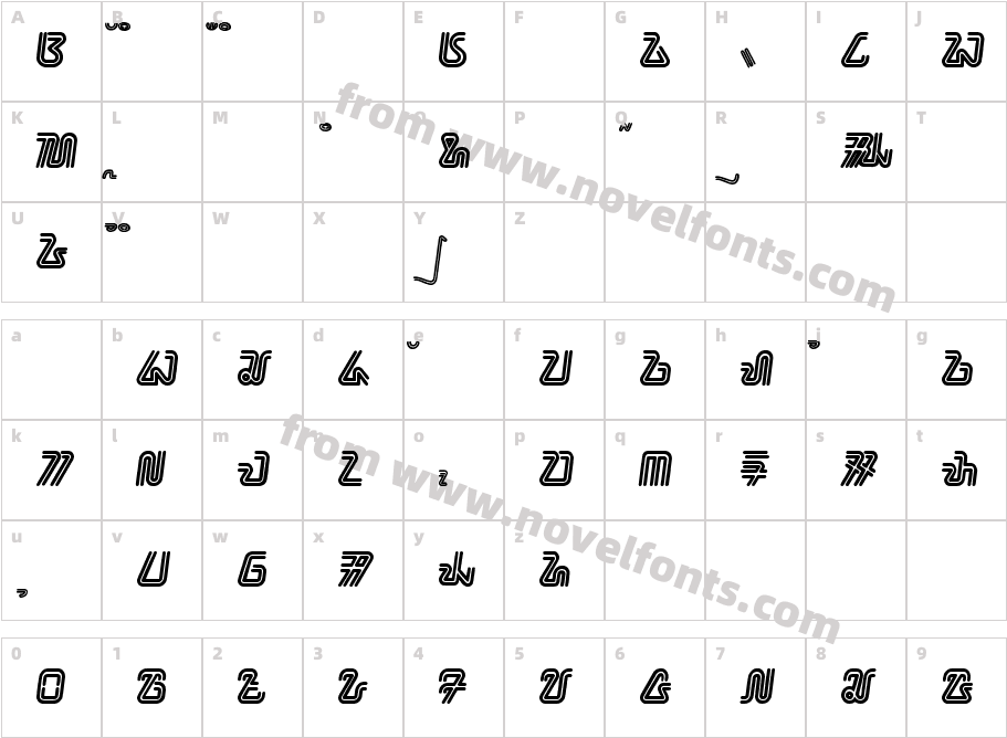 bahana - aksara sundaCharacter Map