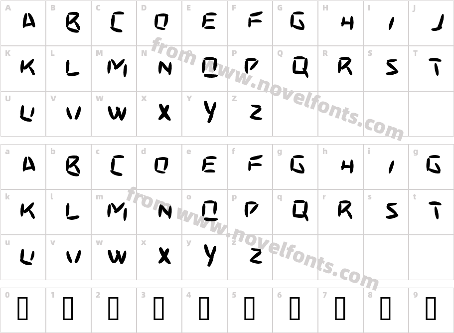 basmatiCharacter Map