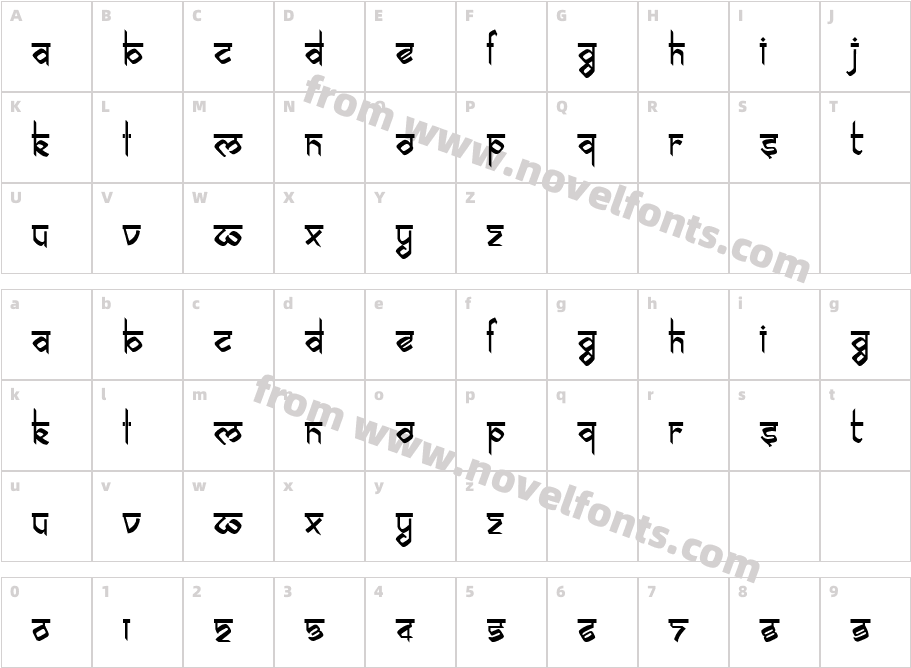 biling mi marathi RegularCharacter Map