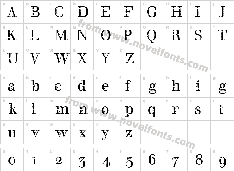 bombuCharacter Map