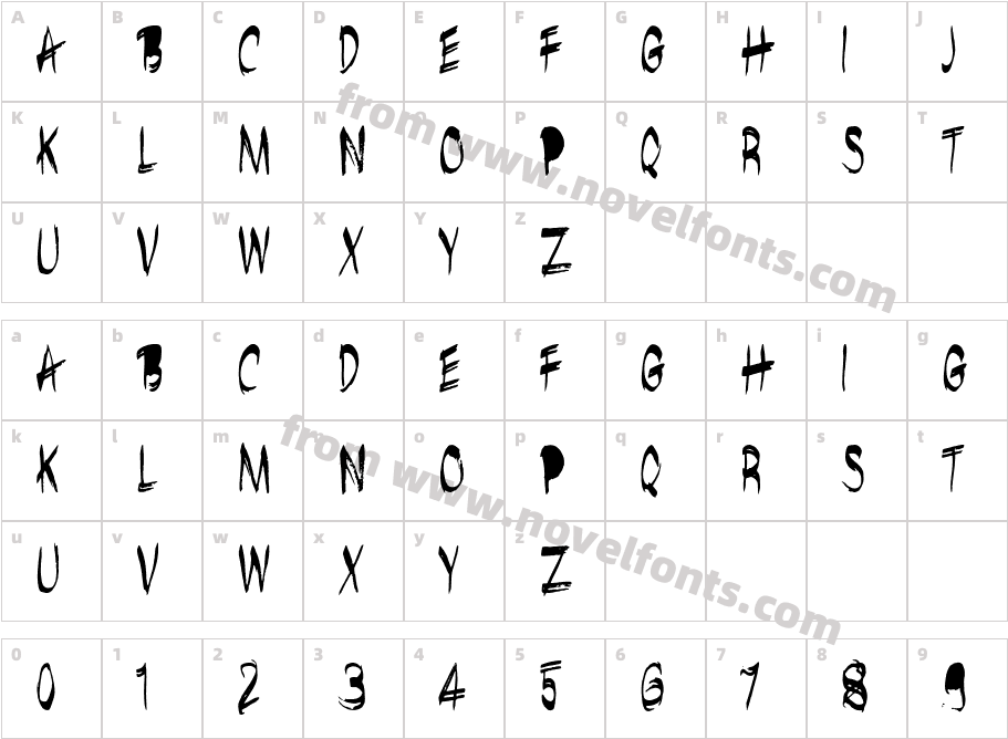 brushshopregularCharacter Map