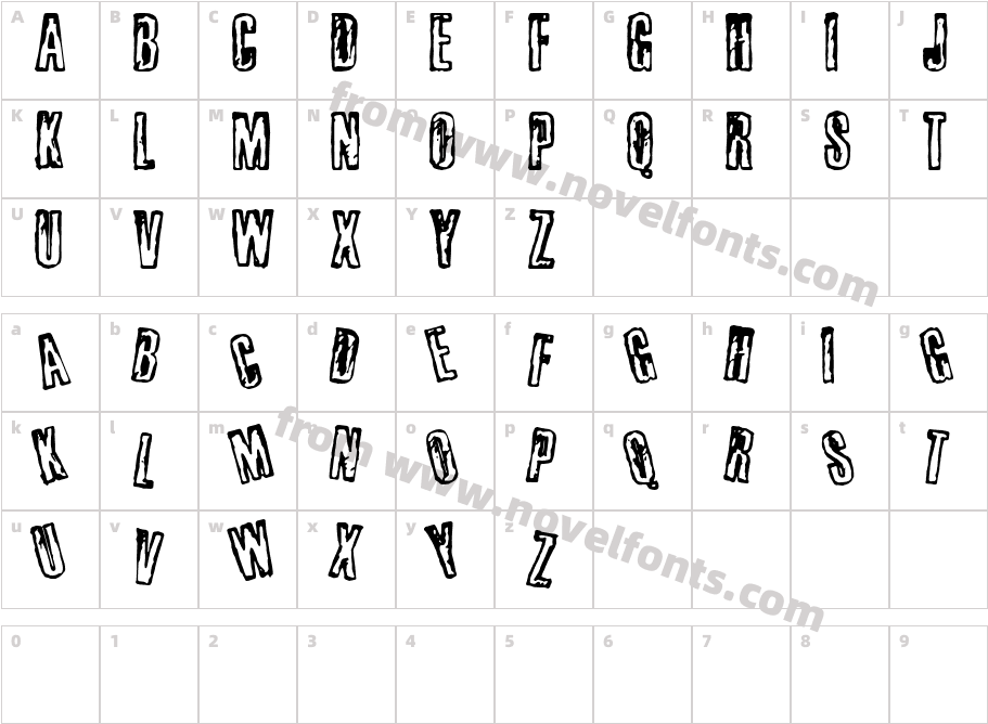 bussetaCharacter Map