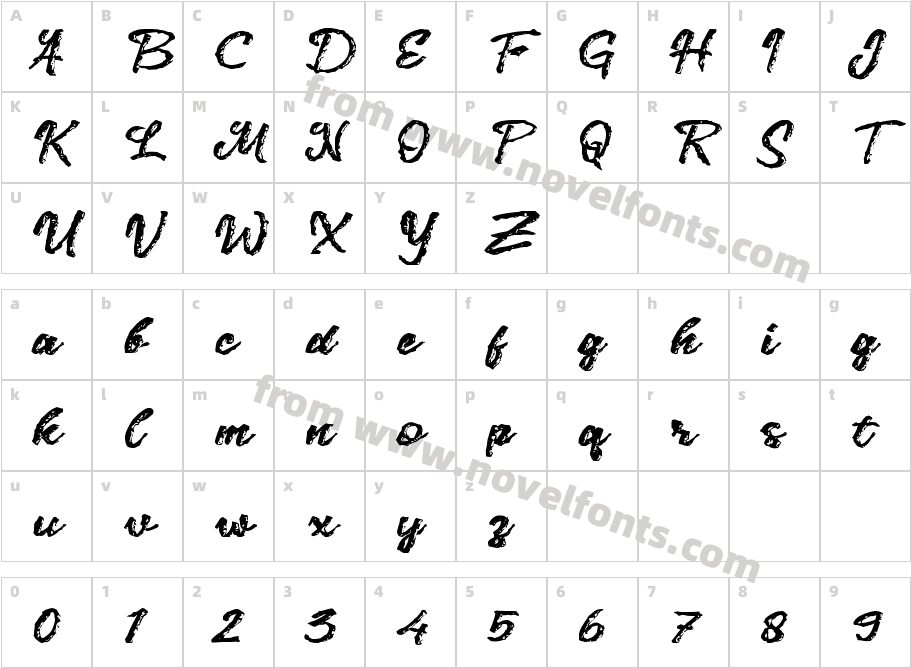 cCengkramCharacter Map