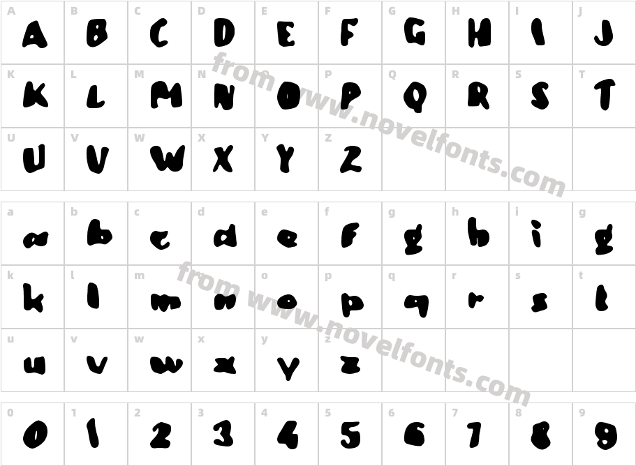 cClaudaeCharacter Map