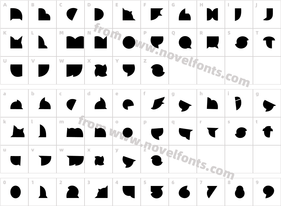 callejeranegra-negraCharacter Map