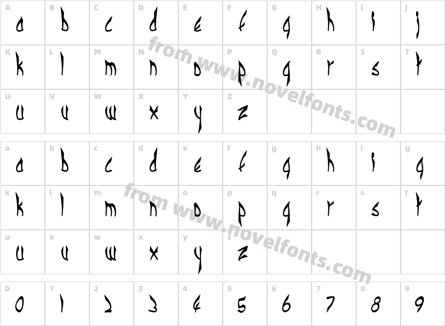 cbe BoldCharacter Map