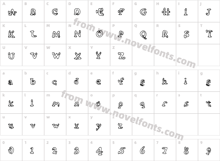 cockfontCharacter Map