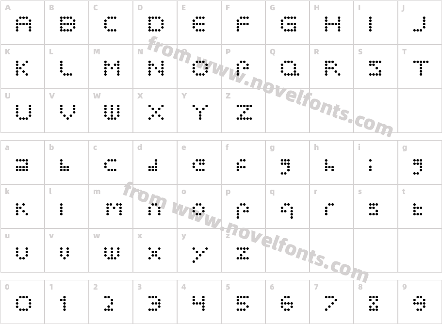 coral RegularCharacter Map