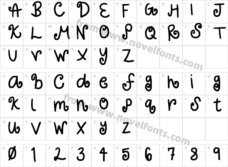 curlyCharacter Map