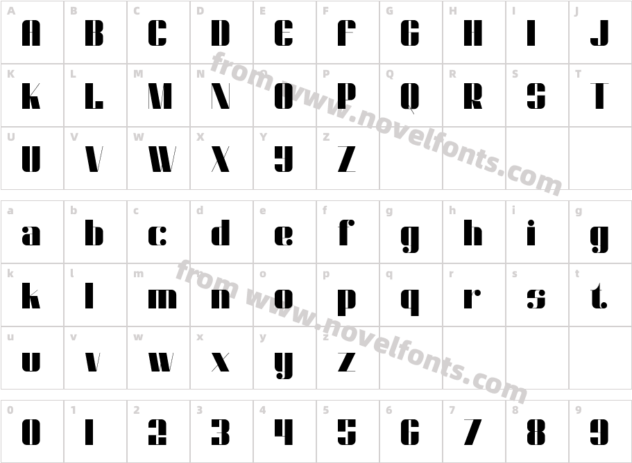 Dunford mooreCharacter Map