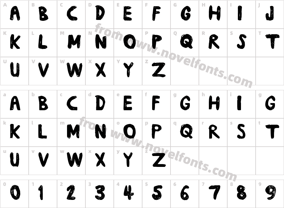 daubCharacter Map