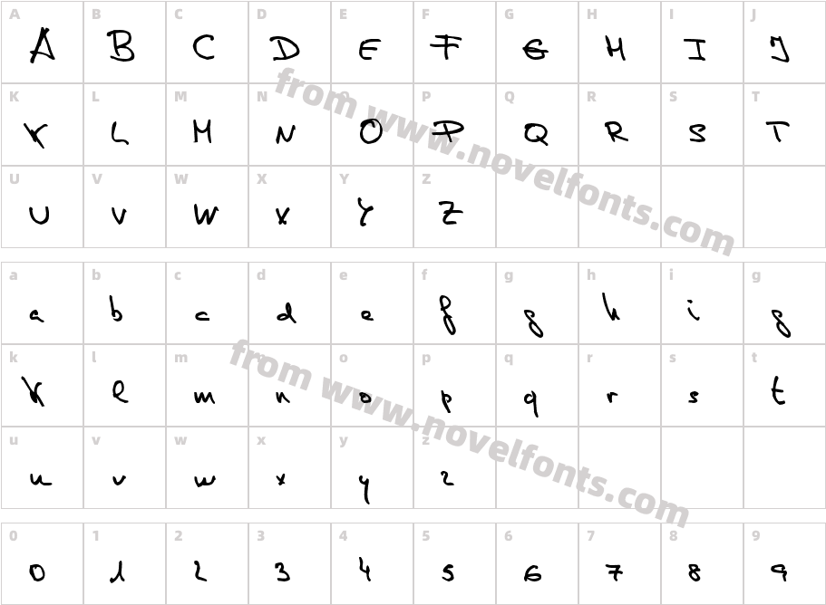 de Manu 1 MediumCharacter Map