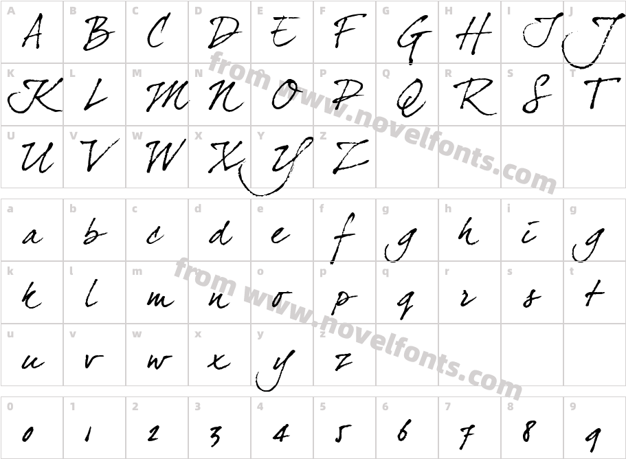 dearJoe fourCharacter Map