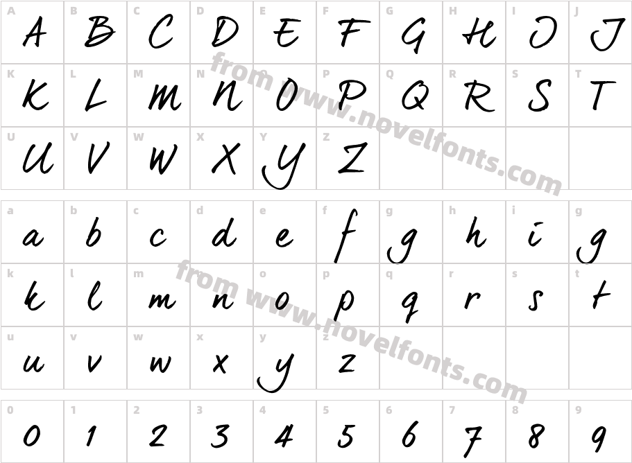 dearJoe6TRIALCharacter Map