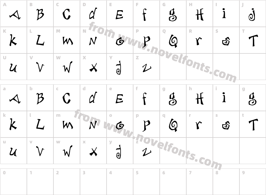 debjaggedCharacter Map